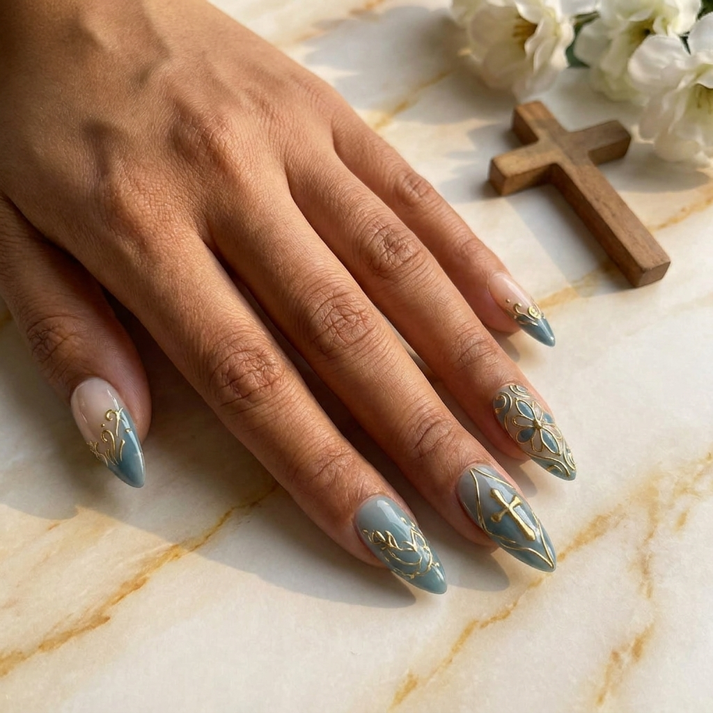 Sacred Teal Filigree